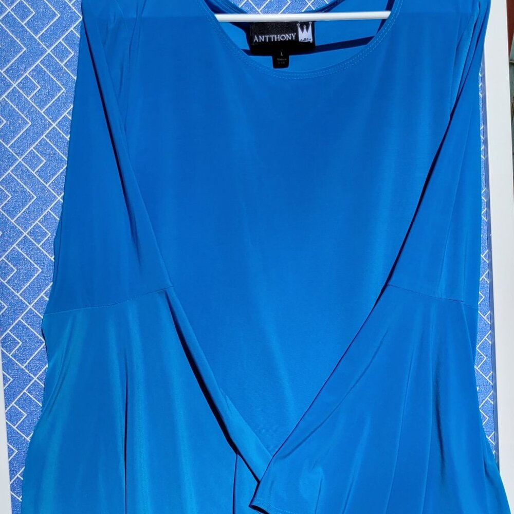 Antthony Originals Large Blue Blouse